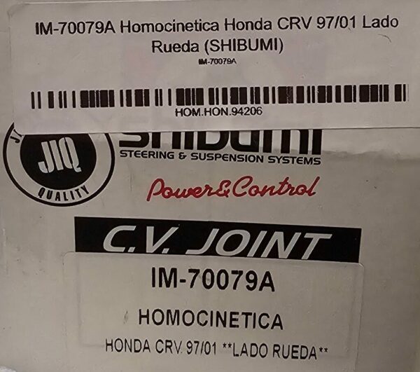 IM-70079A Homocinetica Honda CRV 97/01 Lado Rueda (SHIBUMI) - Imagen 4