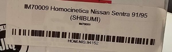 IM70009 Homocinetica Nissan Sentra 91/95 (SHIBUMI) - Imagen 4