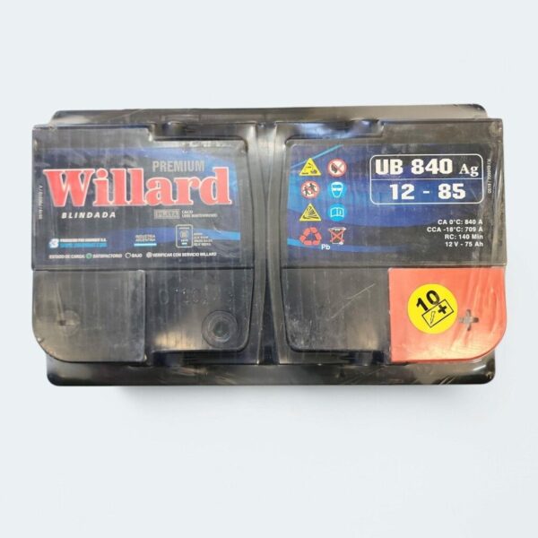 UB840-2105 BATERIA 80 AMP. DERECHA 275X174X190 CALCIO PLATA (12X85) - Imagen 2