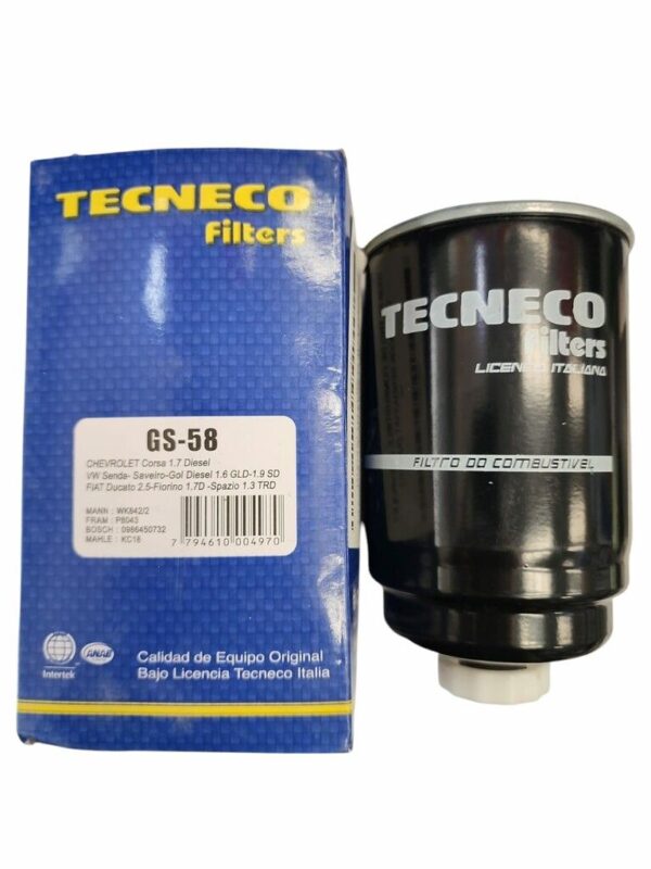 GS58 FILTRO DE COMBUSTIBLE CHEVROLET CORSA/VW SENDA/FIAT DUCATO