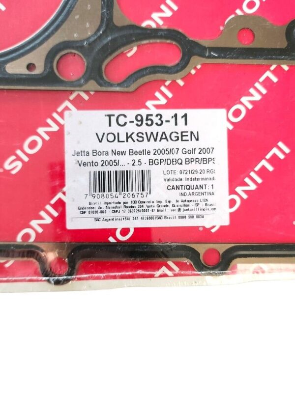 TC-953-11Jetta Bora New Beetle 2005/07 Golf 2007/â?¦ Vento 2005/â?¦ - 2.5 - - Imagen 2